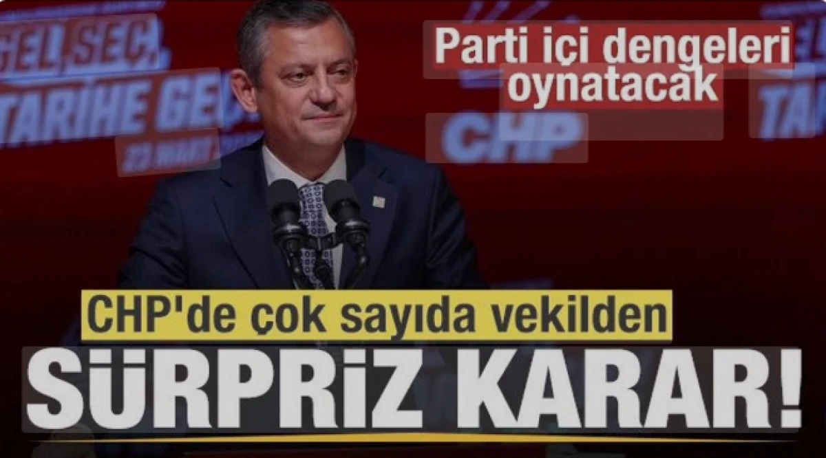 CHP'de çok sayıda vekilden sürpriz karar!  