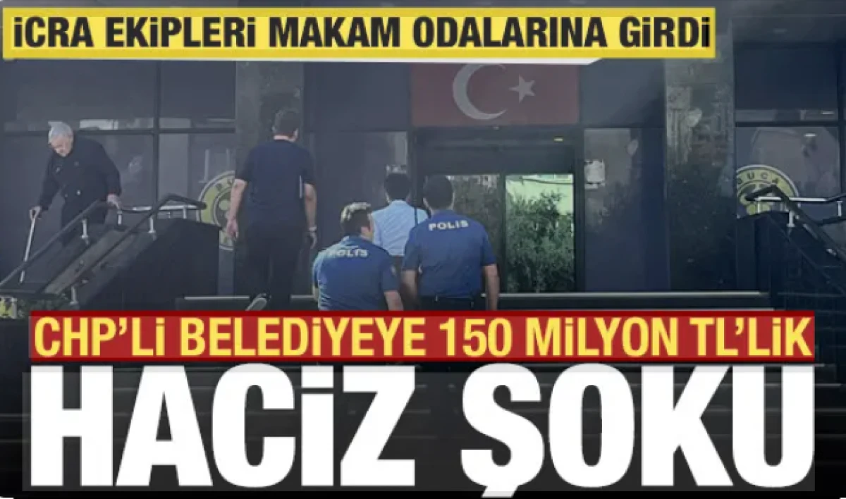 CHP&rsquo;li Buca Belediyesinde 150 milyonluk haciz şoku: İcra ekipleri makam odalarına girdi