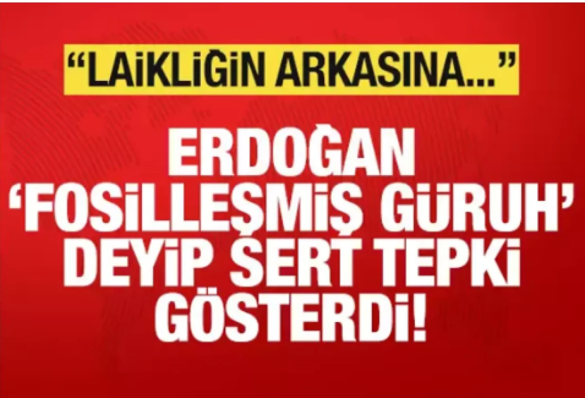 Cumhurbaşkanı Erdoğan 'Fosilleşmiş g&uuml;ruh' deyip sert konuştu