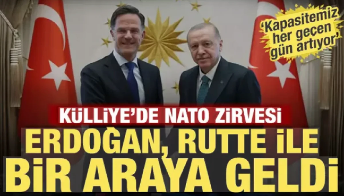 Cumhurbaşkanı Erdoğan, NATO Genel Sekreteri Rutte'yi kabul etti