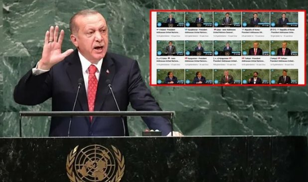 Cumhurbaşkanı Erdoğan'ın BM konuşmasına büyük ilgi! 