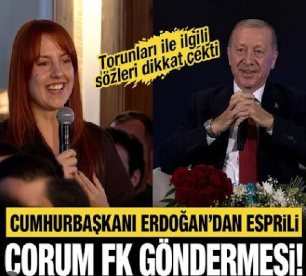 Cumhurbaşkanı Erdoğan'ın Samsun'da g&uuml;l&uuml;mseten futbol ve torun sohbeti