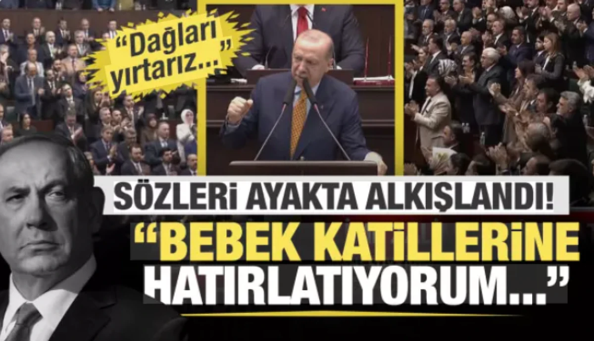 Cumhurbaşkanı Erdoğan'ın s&ouml;zleri ayakta alkışlandı: Bebek katillerine hatırlatıyorum. 