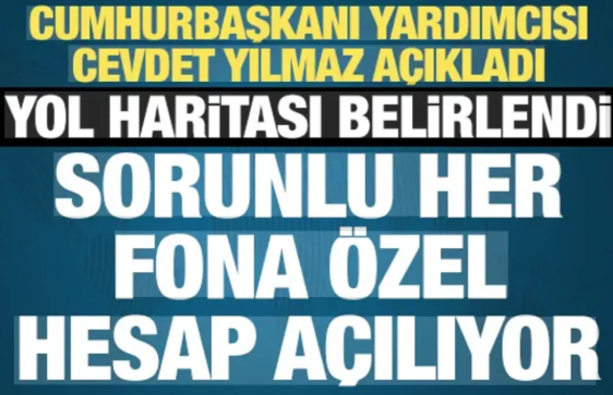 Cumhurbaşkanı Yardımcısı Cevdet Yılmaz a&ccedil;ıkladı: Sorunlu her fona &ouml;zel hesap a&ccedil;ılıyor