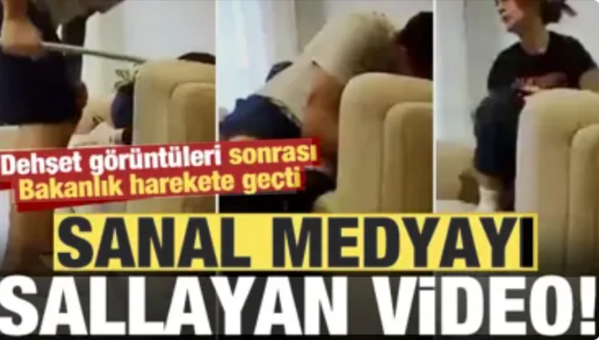 Dehşet g&ouml;r&uuml;nt&uuml;leri sosyal medyayı salladı! Bakanlık harekete ge&ccedil;ti...
