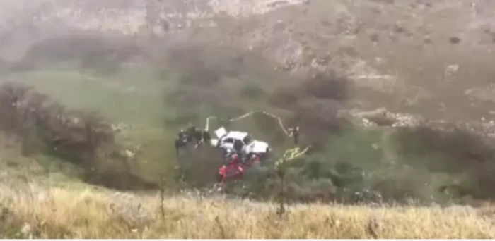 Denizli'de feci ölüm: Araç 50 metre yuvarlandı 