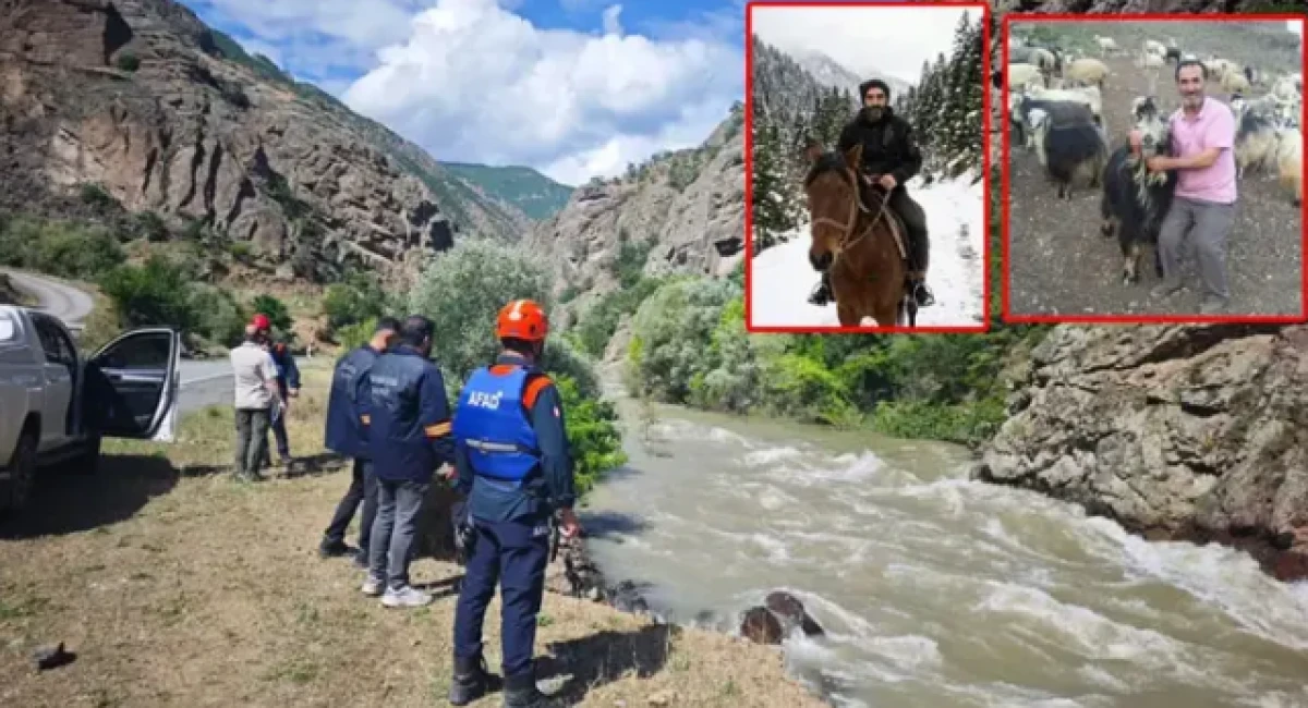 Dereye d&uuml;şen kamyonette kaybolan baba-oğlu arama &ccedil;alışmalarında 2'nci g&uuml;n