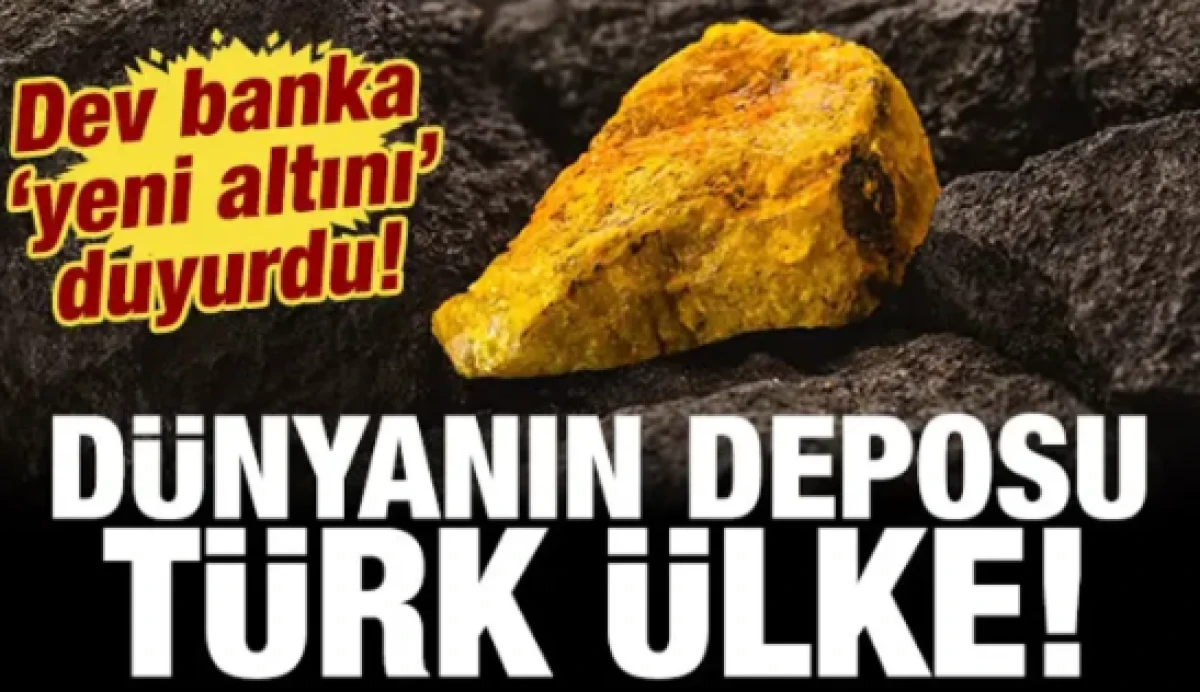 Dev banka 'yeni altını' ilan etti: T&uuml;rk &uuml;lke d&uuml;nyanın deposu konumunda!
