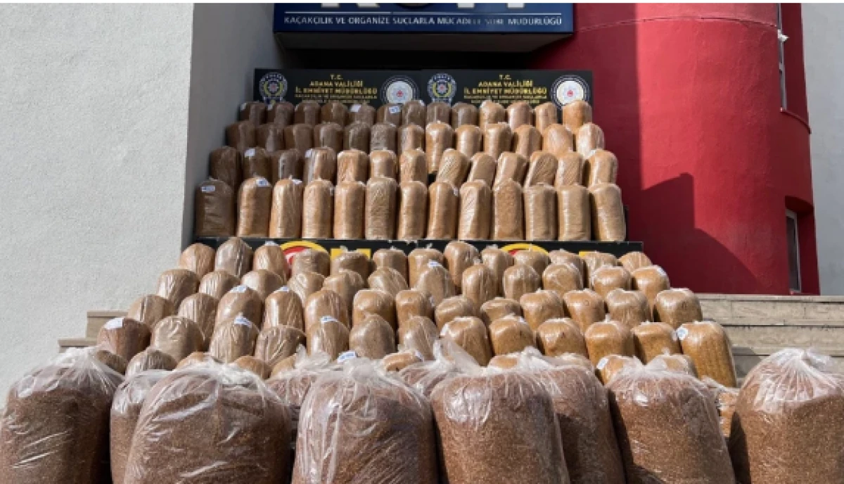 Dev operasyon! Adana 2 ton kaçak tütün ele geçirildi 
