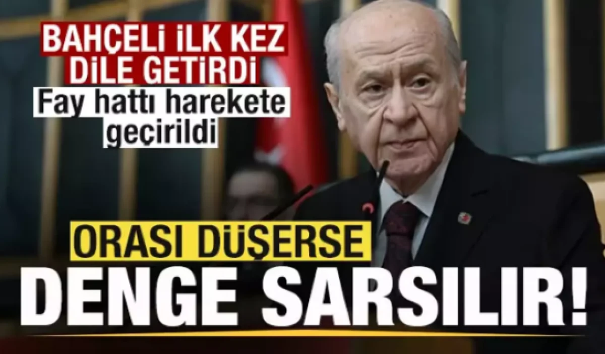 Devlet Bah&ccedil;eli ilk kez dile getirdi!                  