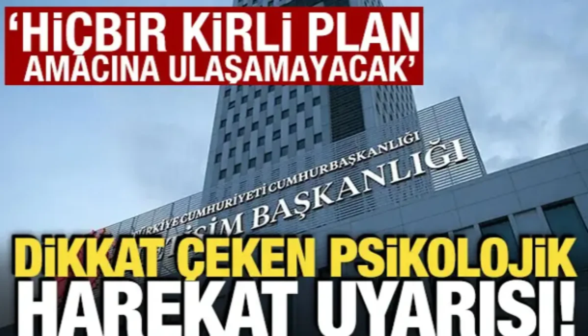 DMM'den psikolojik harekat uyarısı! 'Hi&ccedil;bir kirli plan amacına ulaşamayacak'