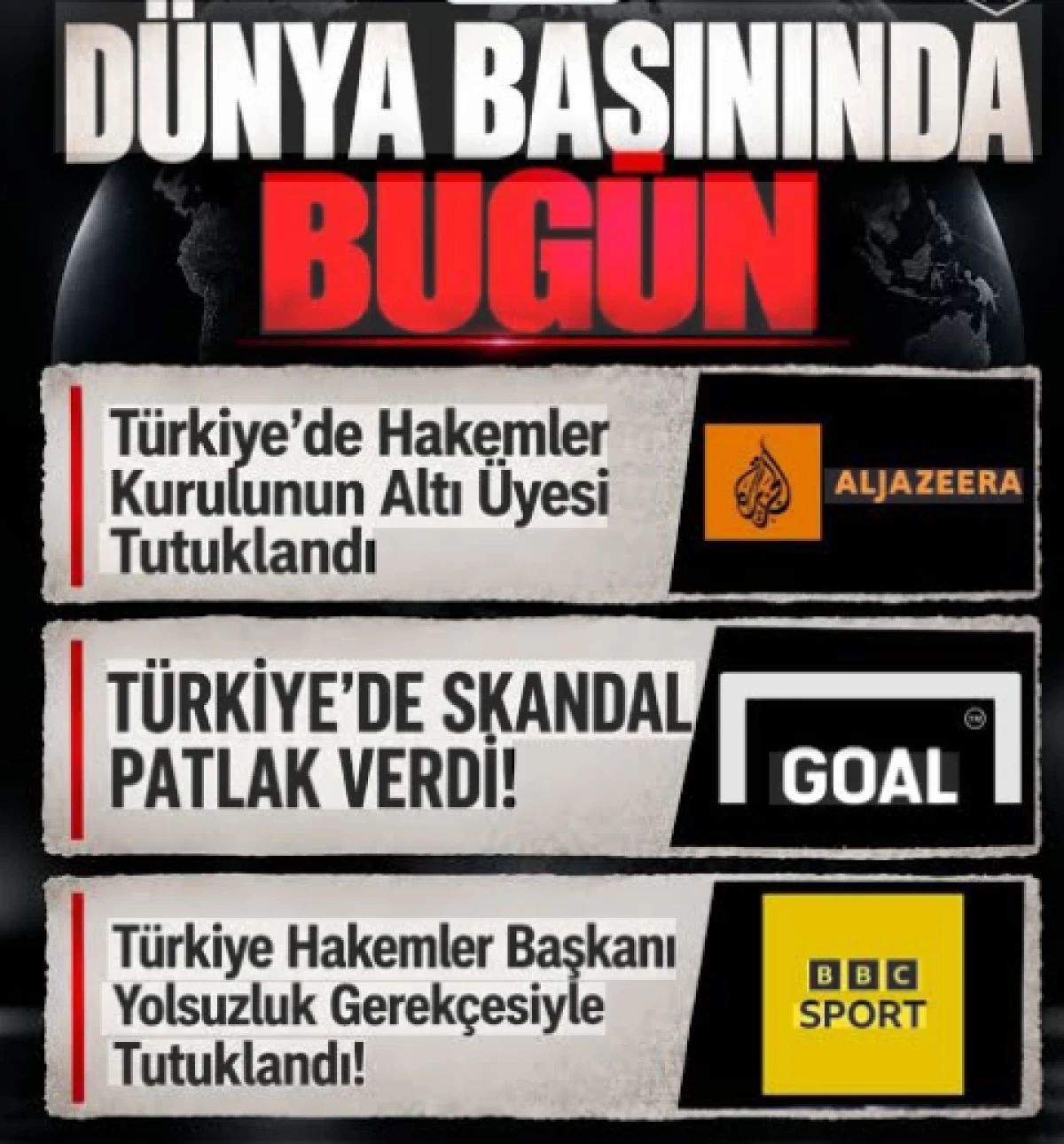 D&uuml;nya basını T&uuml;rk futbolundaki rezaleti konuşuyor! 'Skandal'