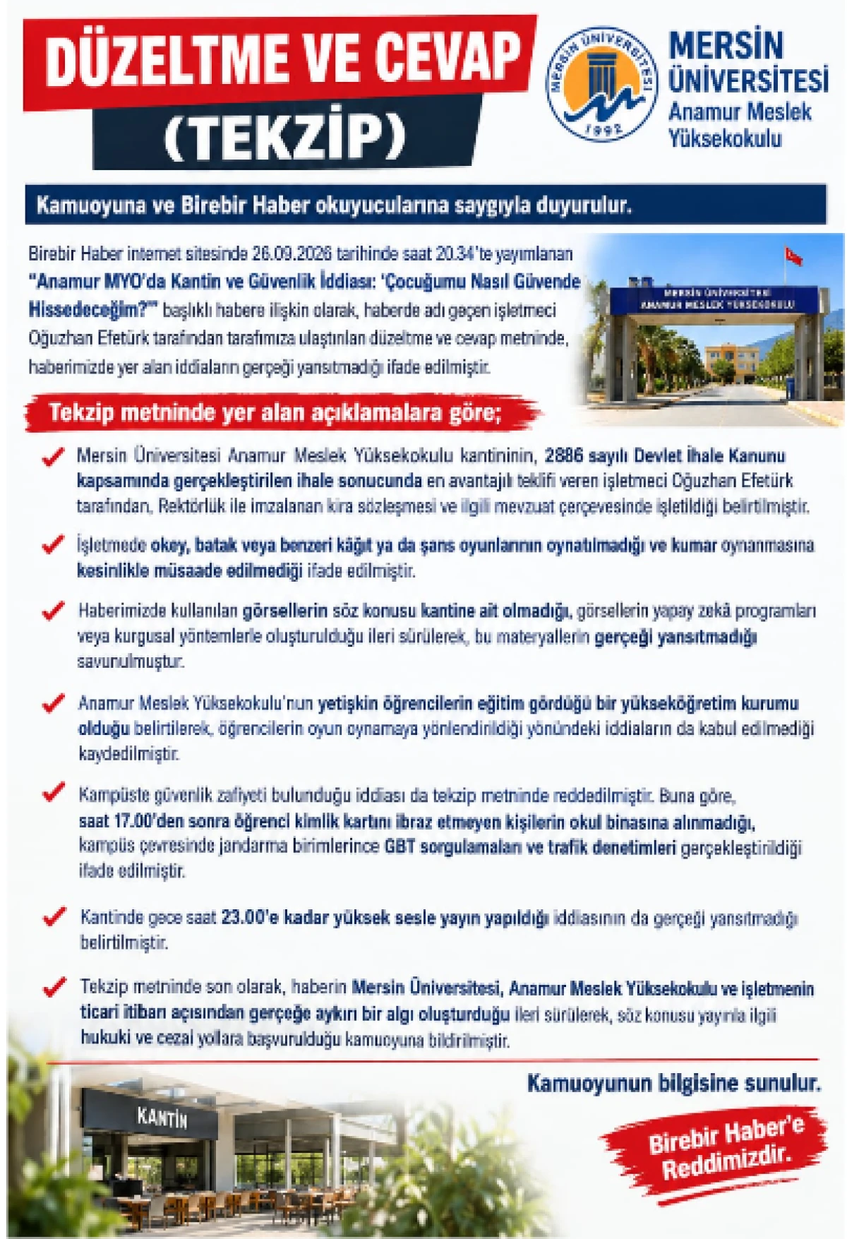 D&Uuml;ZELTME VE CEVAP 