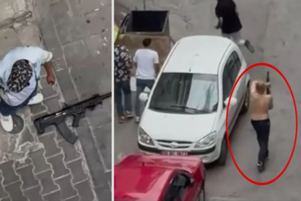 Ellerine aldıkları t&uuml;fekle dehşet sa&ccedil;an magandalar kıskıvrak yakalandı