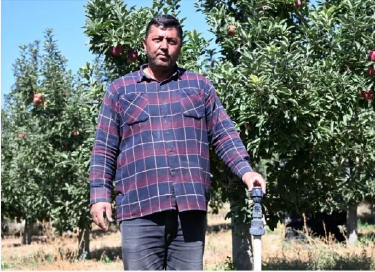  Elma bahçesini bu yöntemle zirai dondan korumuştu      