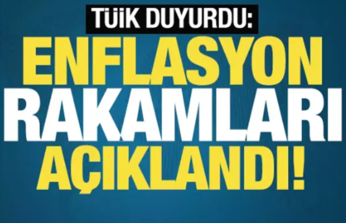 Enflasyon rakamları a&ccedil;ıklandı!                  