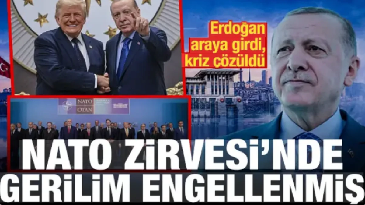 Erdoğan araya girdi, kriz &ccedil;&ouml;z&uuml;ld&uuml;: NATO Zirvesi'nde gerilim son anda engellenmiş