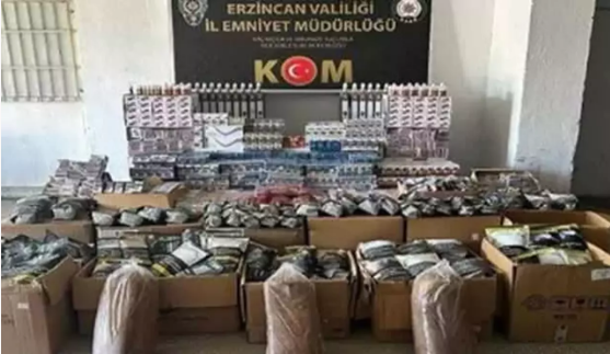 Erzincan'da kaçakçılık operasyonu: 5 gözaltı 