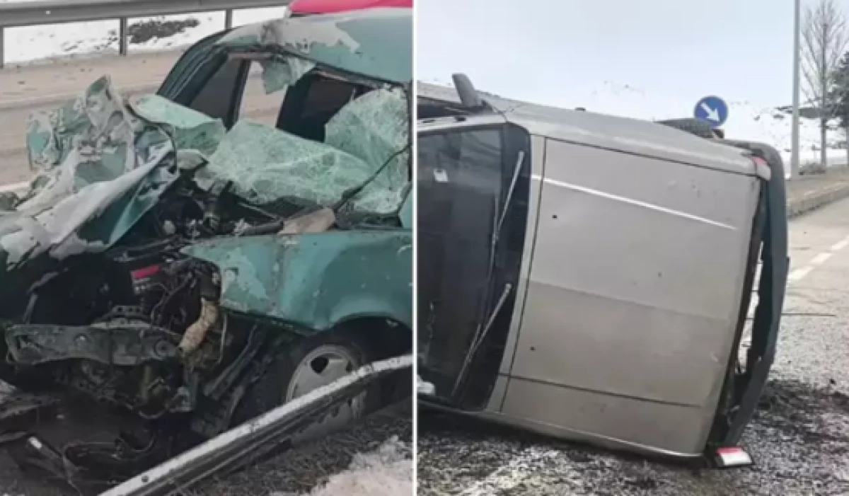 Erzurum-Pasinler yolunda feci kaza                 