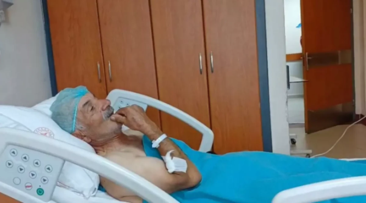 Evinin bahçesinde domuz saldırısına uğradı 