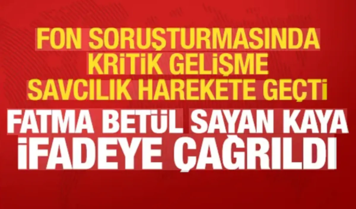 Fatma Bet&uuml;l Sayan Kaya ş&uuml;pheli sıfatıyla ifadeye &ccedil;ağrıldı