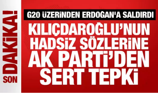 G20 üzerinden Erdoğan'a saldırdı!
