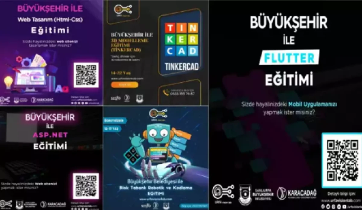 Geleceğin yazılımcıları ve tasarımcıları Şanlıurfa&rsquo;da yetişiyor. 