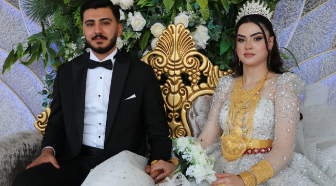 Geline 3 kilo altın, damada 4 milyon lira takıldı