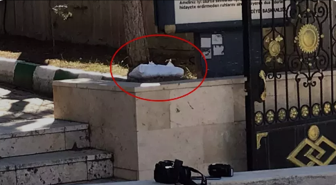 Gümüşhane'de mezarlıkta beyaz torba paniği 