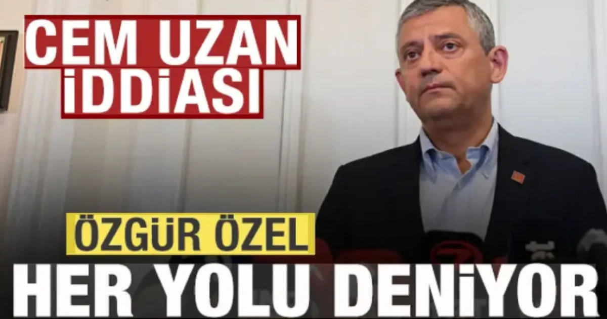 G&uuml;ndem olan iddia! &Ouml;zg&uuml;r &Ouml;zel her yolu deniyor! Bu kez de Cem Uzan'ın kapısını &ccedil;aldı
