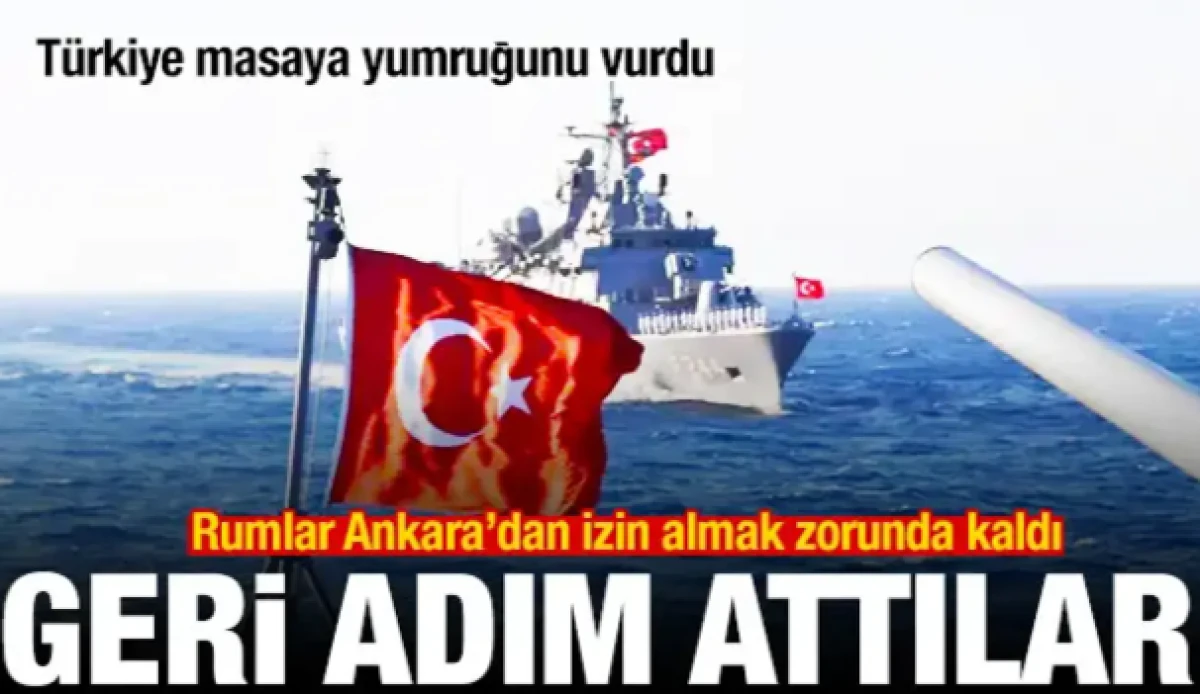 G&uuml;ney Kıbrıs geri adım attı! T&uuml;rkiye'den izin almak zorunda kaldılar