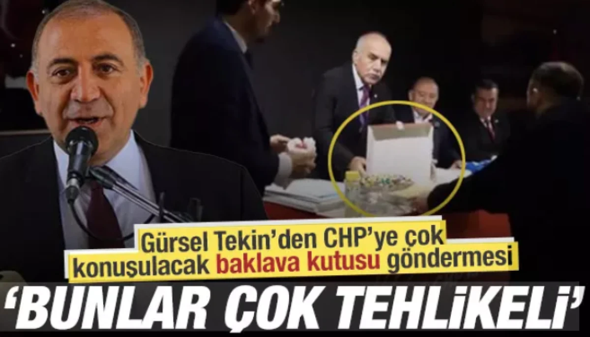 G&uuml;rsel Tekin&rsquo;den CHP&rsquo;ye &ccedil;ok konuşulacak baklava kutusu g&ouml;ndermesi     