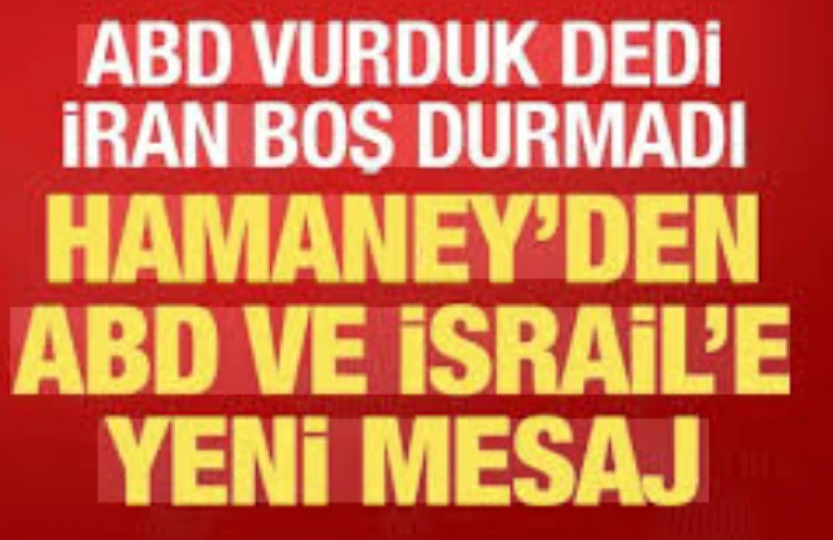 Hamaney'den mesaj! İran: Hava sahamıza giren bir İHA d&uuml;ş&uuml;rd&uuml;k