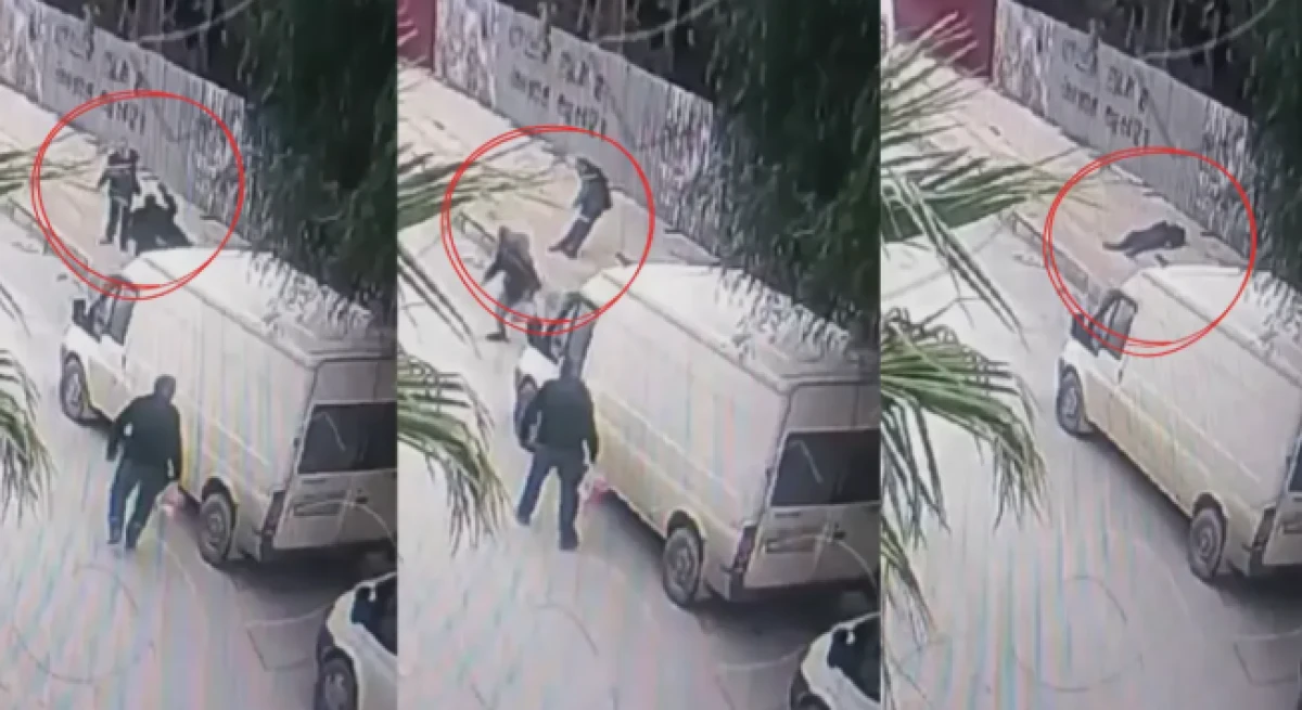 Hatay'da 63 yaşındaki adamı kaldırım taşıyla &ouml;ld&uuml;rd&uuml;! O anlar kameraya yansıdı