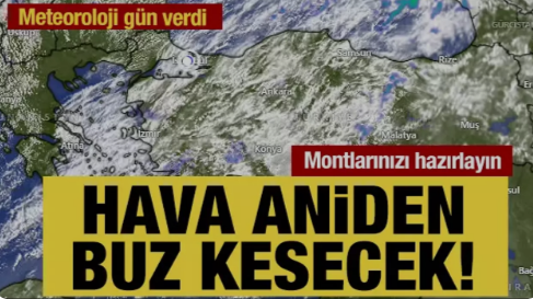 Hava aniden buz kesecek                          