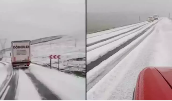 Haziran ayında şaşkına çeviren manzara