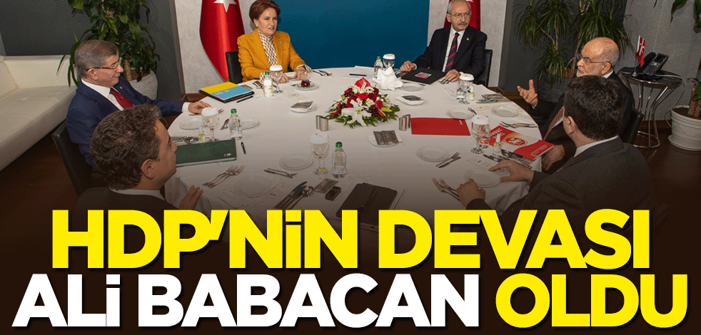HDP'nin DEVA'sı Ali Babacan oldu                              