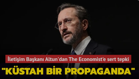 İletişim Başkanı Altun'dan The Economist'e tepki! 