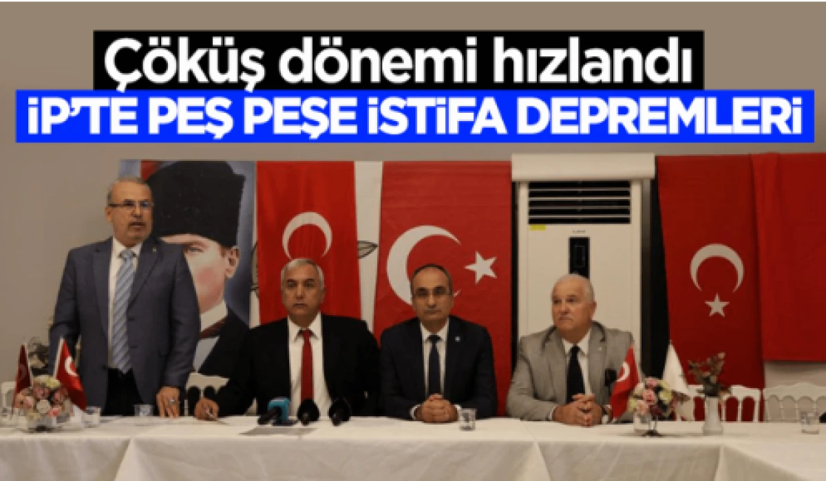 İP&rsquo;te peş peşe istifa depremleri!        