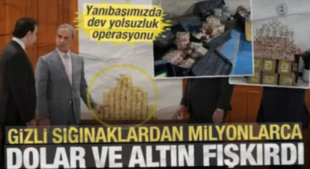 Irak'ta dev yolsuzluk operasyonu: Gizli sığınaklardan milyonlarca dolar ve altın fışkırdı