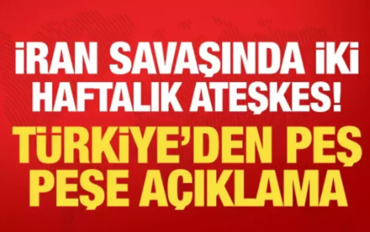 İran savaşında iki haftalık ateşkes                 