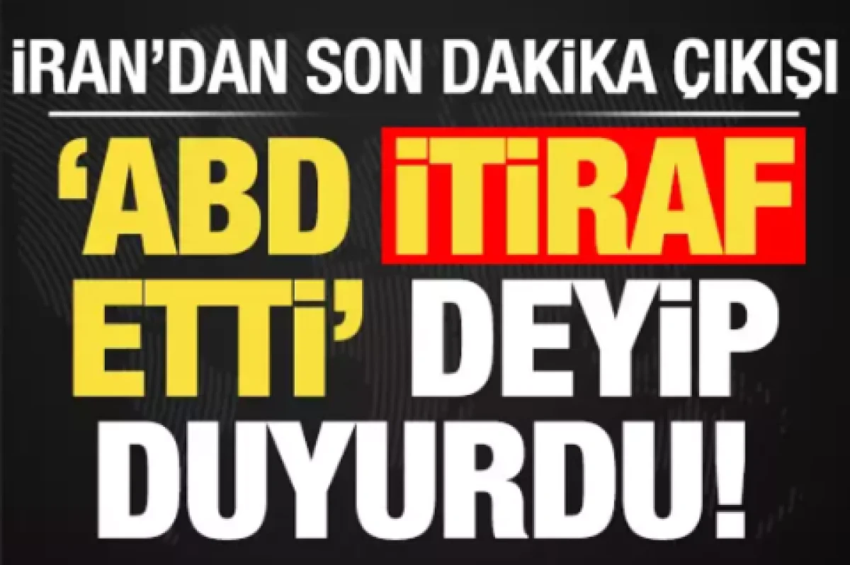  İran'dan son dakika &ccedil;ıkışı!                        