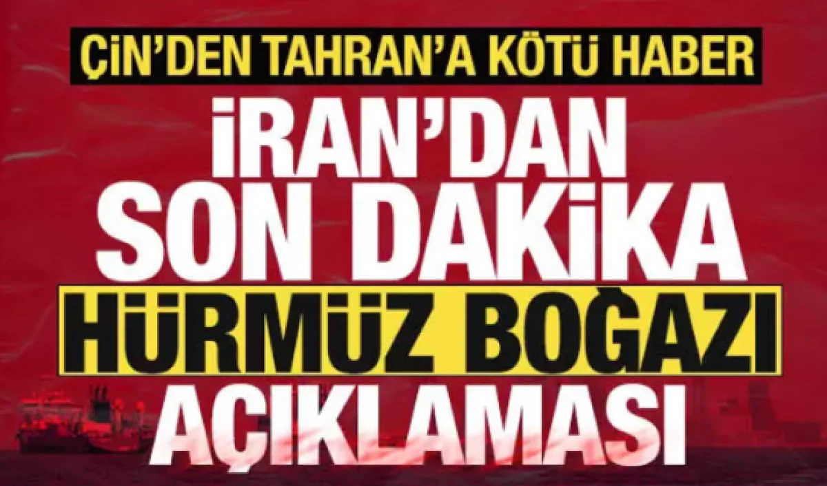 İran'dan son dakika H&uuml;rm&uuml;z Boğazı a&ccedil;ıklaması            