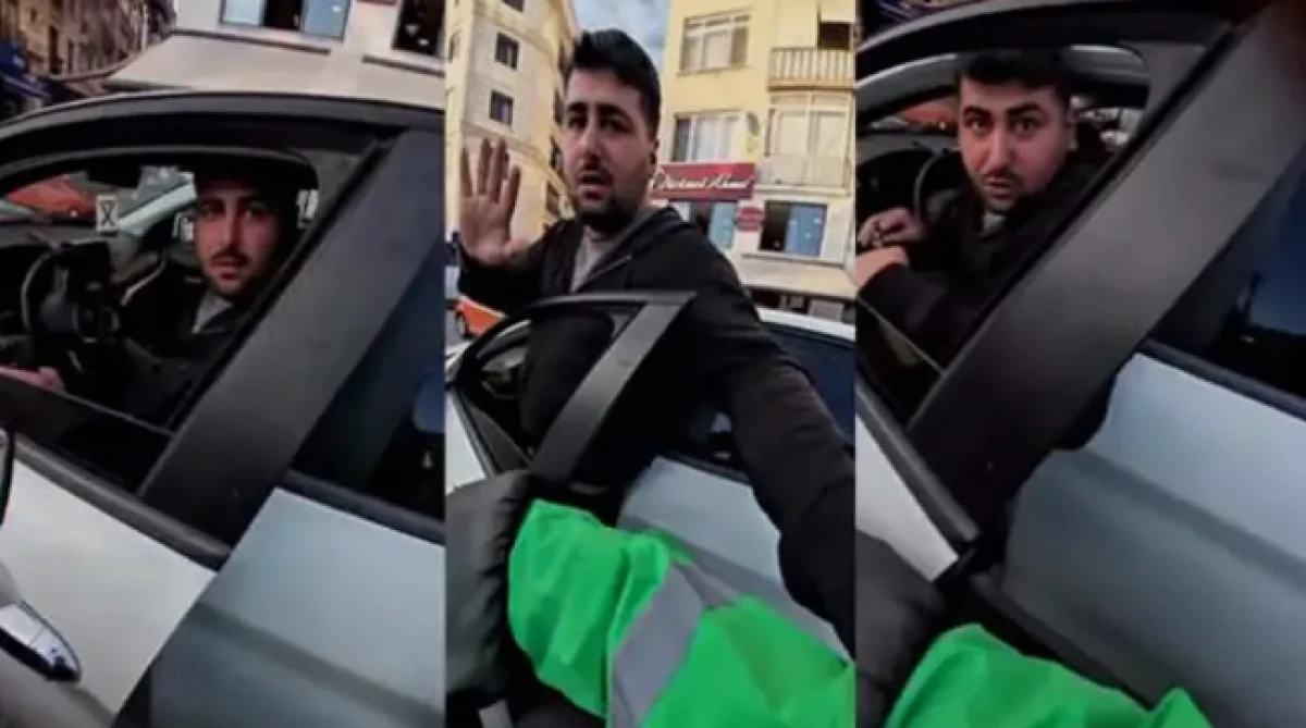 İstanbul'da &ouml;fke n&ouml;beti ge&ccedil;iren s&uuml;r&uuml;c&uuml; 180 bin liralık cezayı hatırlayınca pamuk gibi oldu