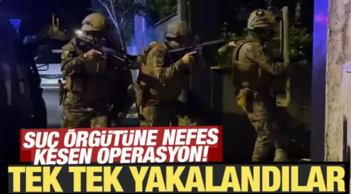  İstanbul'da su&ccedil; &ouml;rg&uuml;t&uuml;ne nefes kesen operasyon! 16 ş&uuml;pheli yakalandı