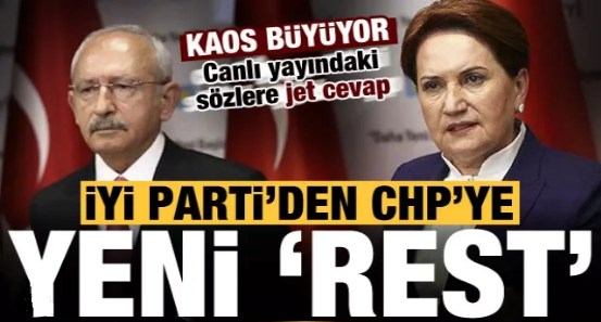 İYİ Parti'den CHP'ye yeni rest!