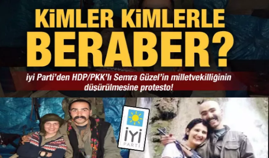 İyi Parti'den HDP/PKK'lı Semra Güzel protestosu!          