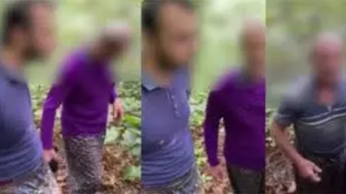 Kadın kılığındaki baba ve oğluna suçüstü! 