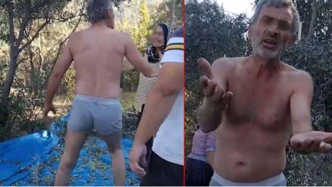 Kahramanmaraş'ta bir erkek soyunup kadınlara saldırdı