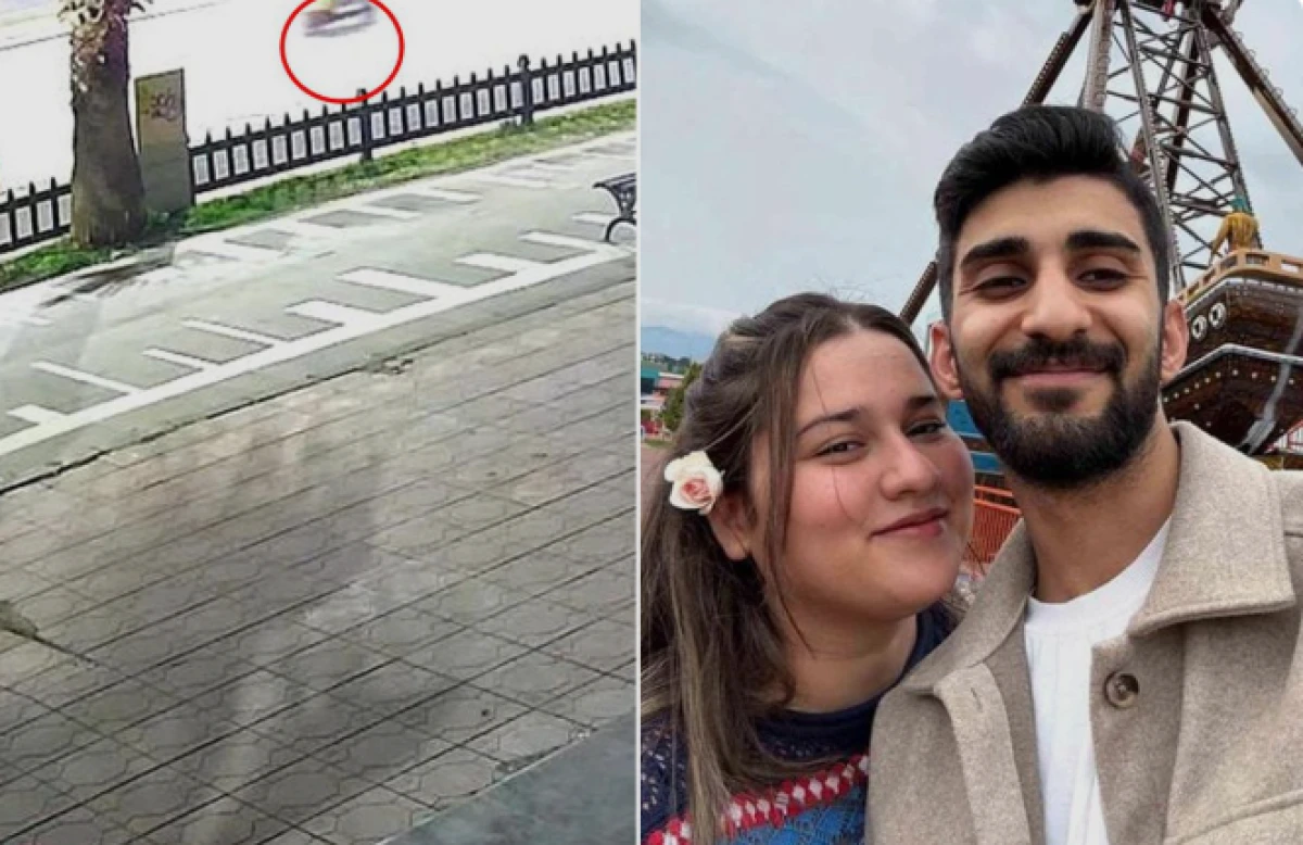 Kahramanmaraş'ta nişanlı &ccedil;iftin hayatını kaybettiği kazanın g&ouml;r&uuml;nt&uuml;leri ortaya &ccedil;ıktı